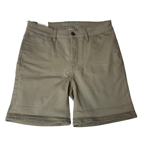 Parasuco Women’s Light Green Mid-Rise Jean Shorts | Size 10 - Picture 1 of 3